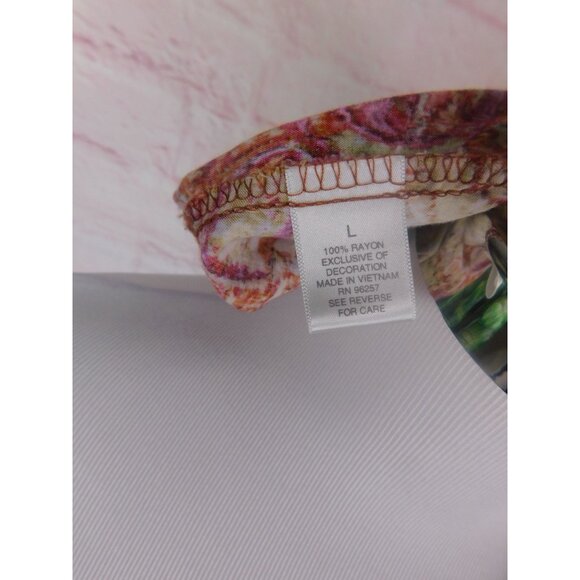 Dressbarn Beaded Paisley Halter Top L Women Boho - Picture 10 of 11